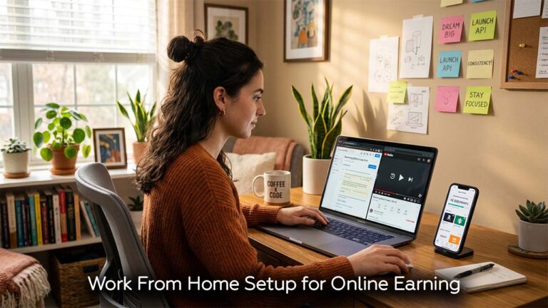Work From Home Setup for Online Earning